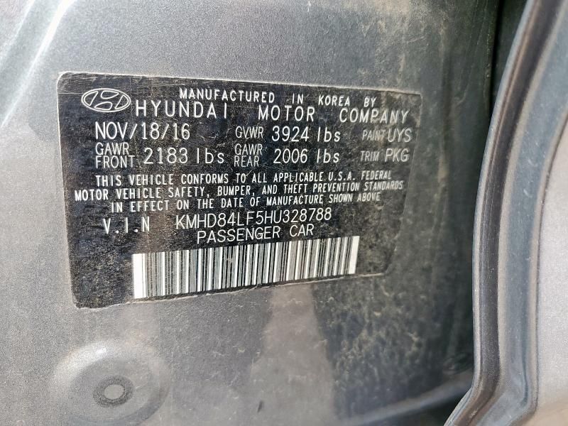 2017 Hyundai Elantra SE