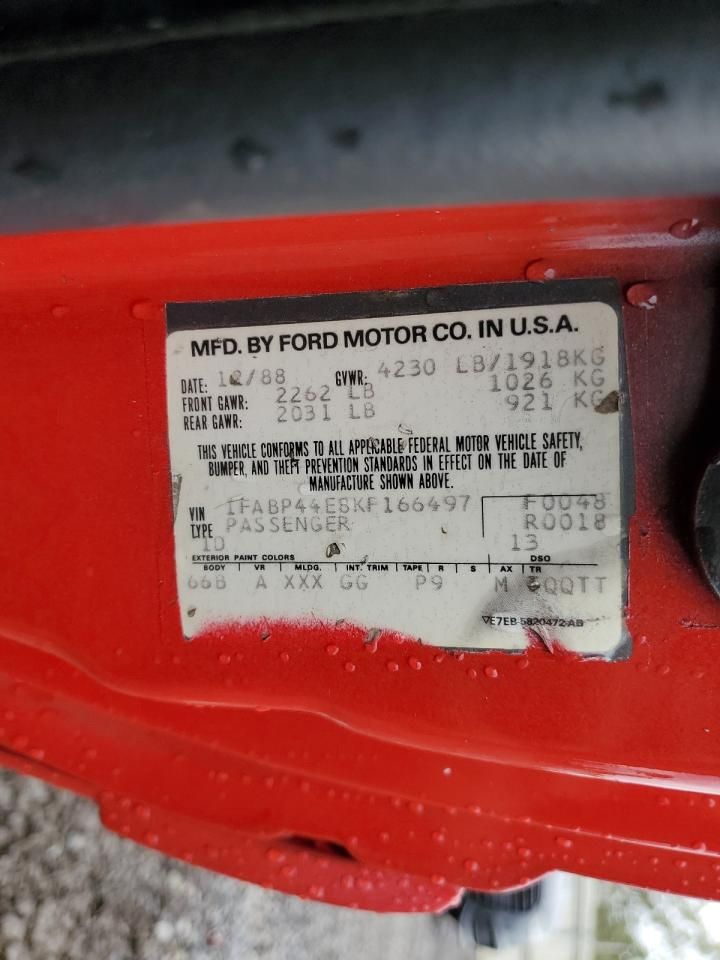 1989 Ford Mustang lx