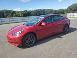 2022 Tesla Model 3 en venta en Assonet, MA