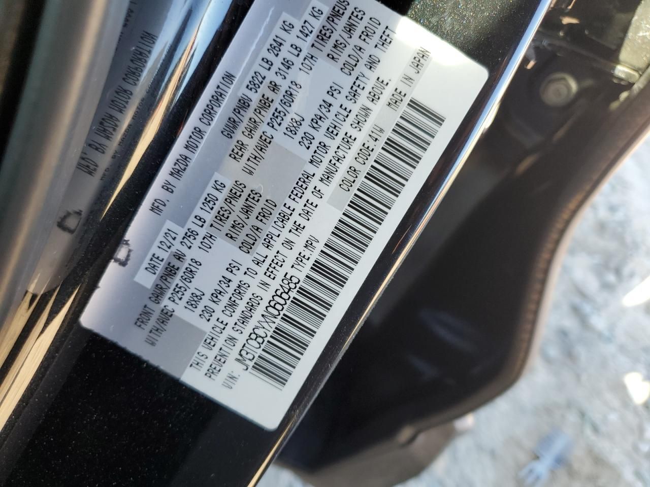 2022 Mazda Cx-9 Touring