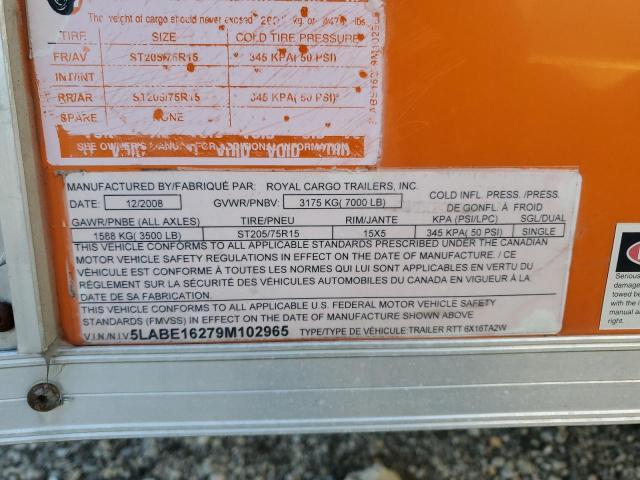 2009 Royal Tag 2009 Royal Cargo rtt 6x16ta2w Enclosed Cargo Trail