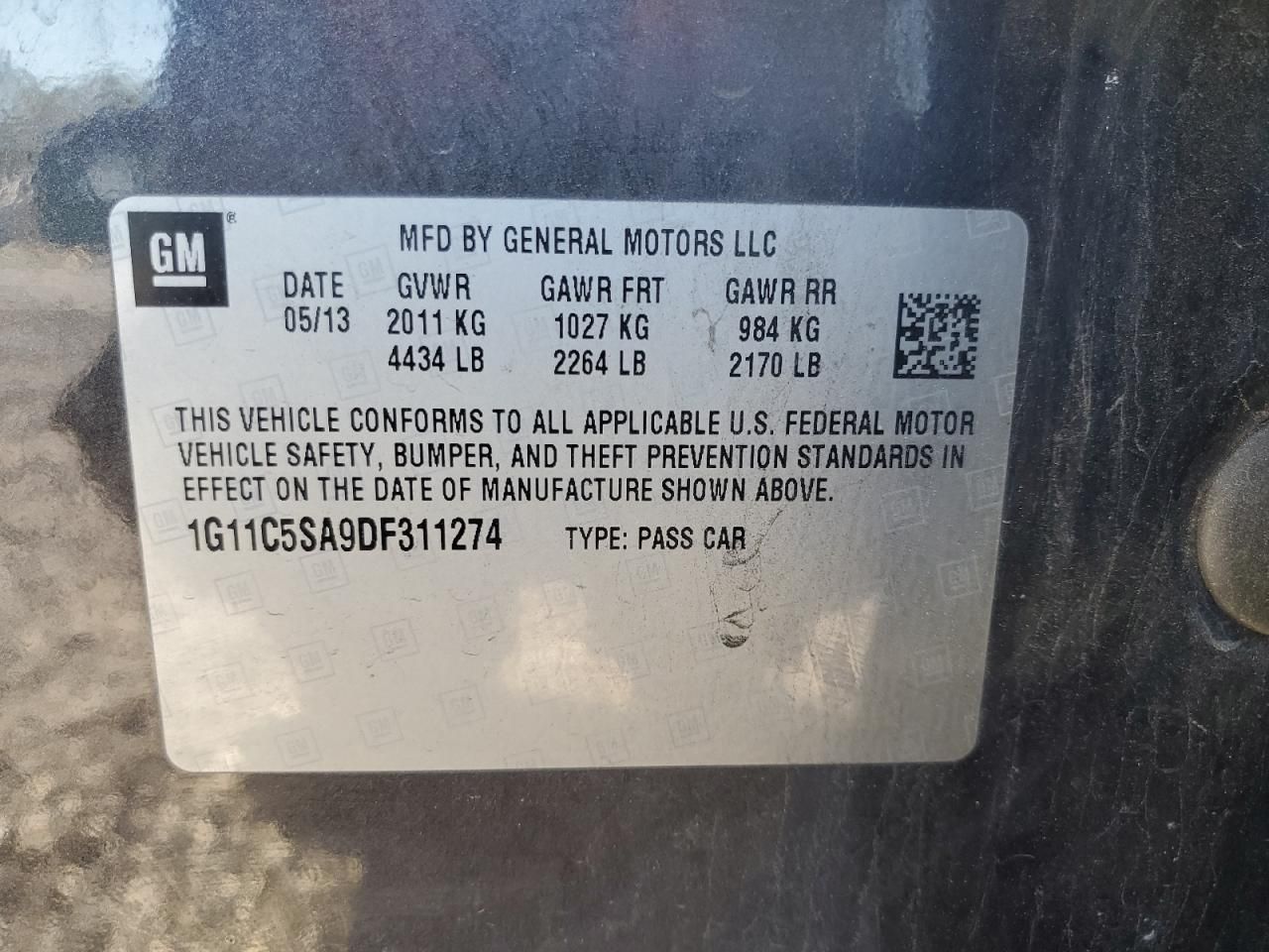 2013 Chevrolet Malibu 1LT