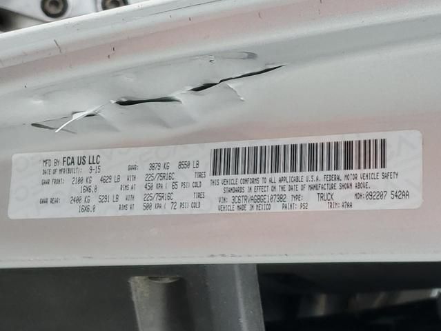 2016 Dodge RAM Promaster 1500 1500 Standard