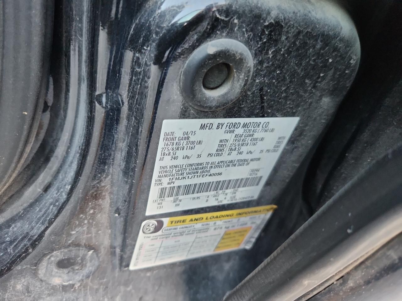 2015 Ford Expedition el xlt