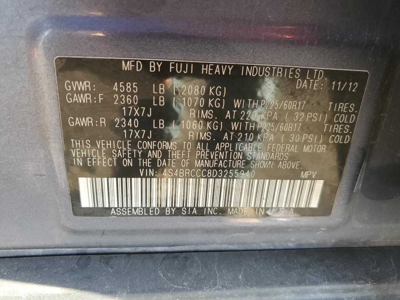 2013 Subaru Outback 2.5i Premium