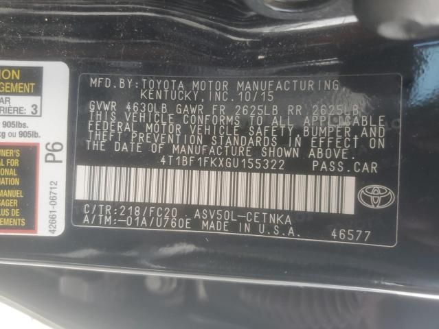 2016 Toyota Camry LE