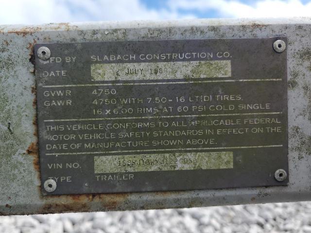 1988 Slabach Reel Trailer