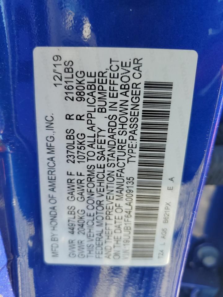 2020 Acura Tlx Technology