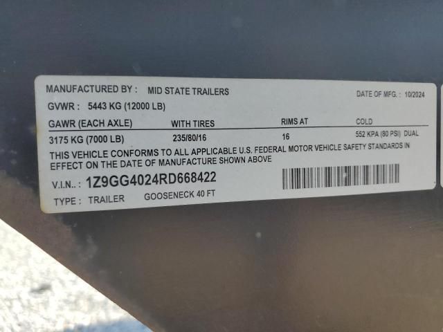 2024 Midstate 2024 MID State Flatbed Trailer
