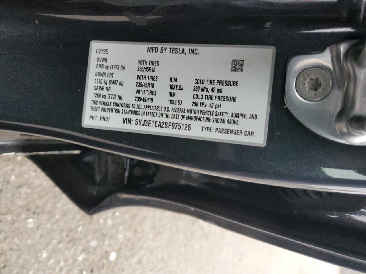 2025 Tesla Model 3