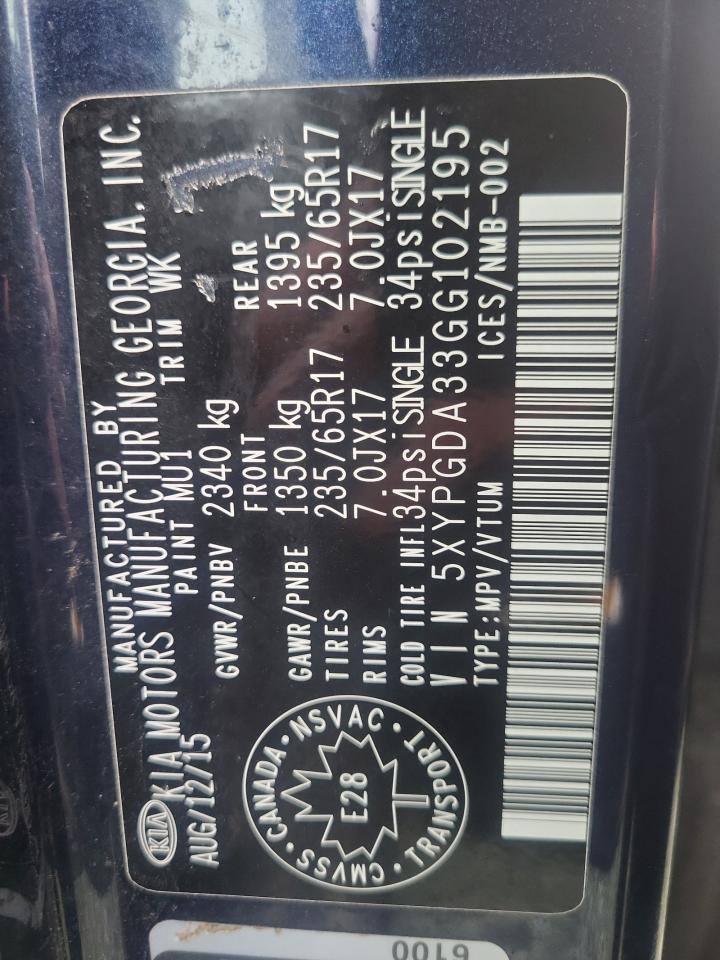 2016 KIA Sorento lx