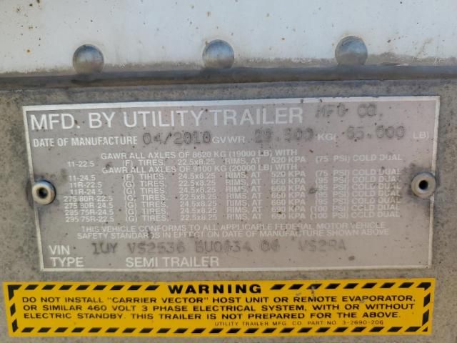 2011 Utility VS2RA Refrigerated Van Trailer