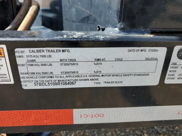 2024 Caliber DL510 Dump Trailer