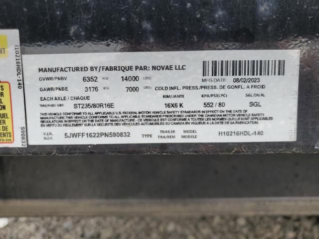 2024 H&H 2024 H & H H10216HDL-140 Equipment Trailer