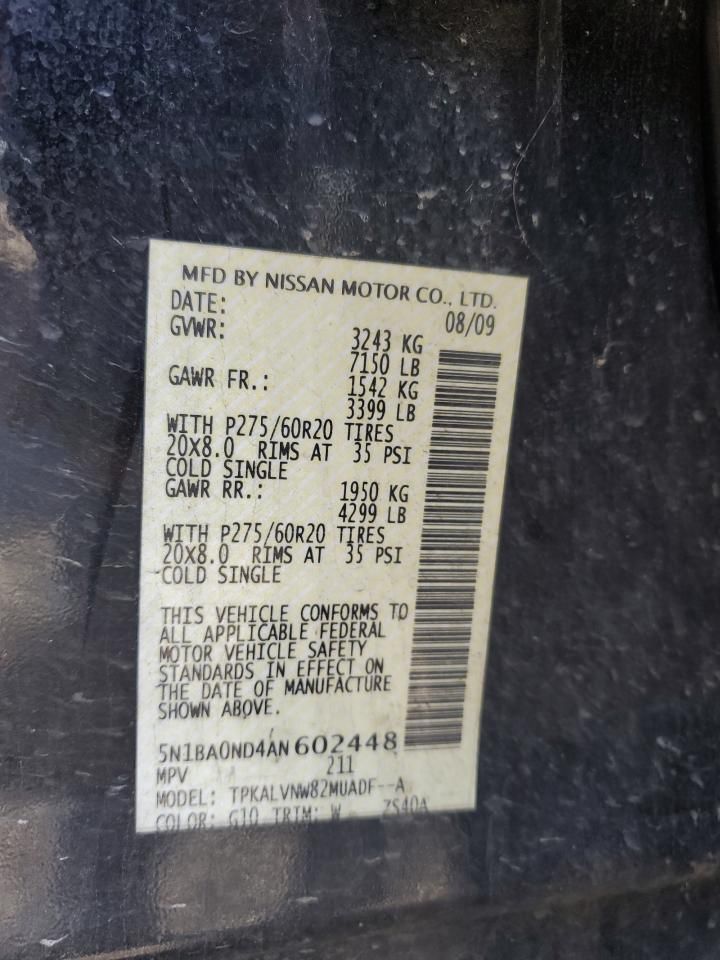 2010 Nissan Armada se