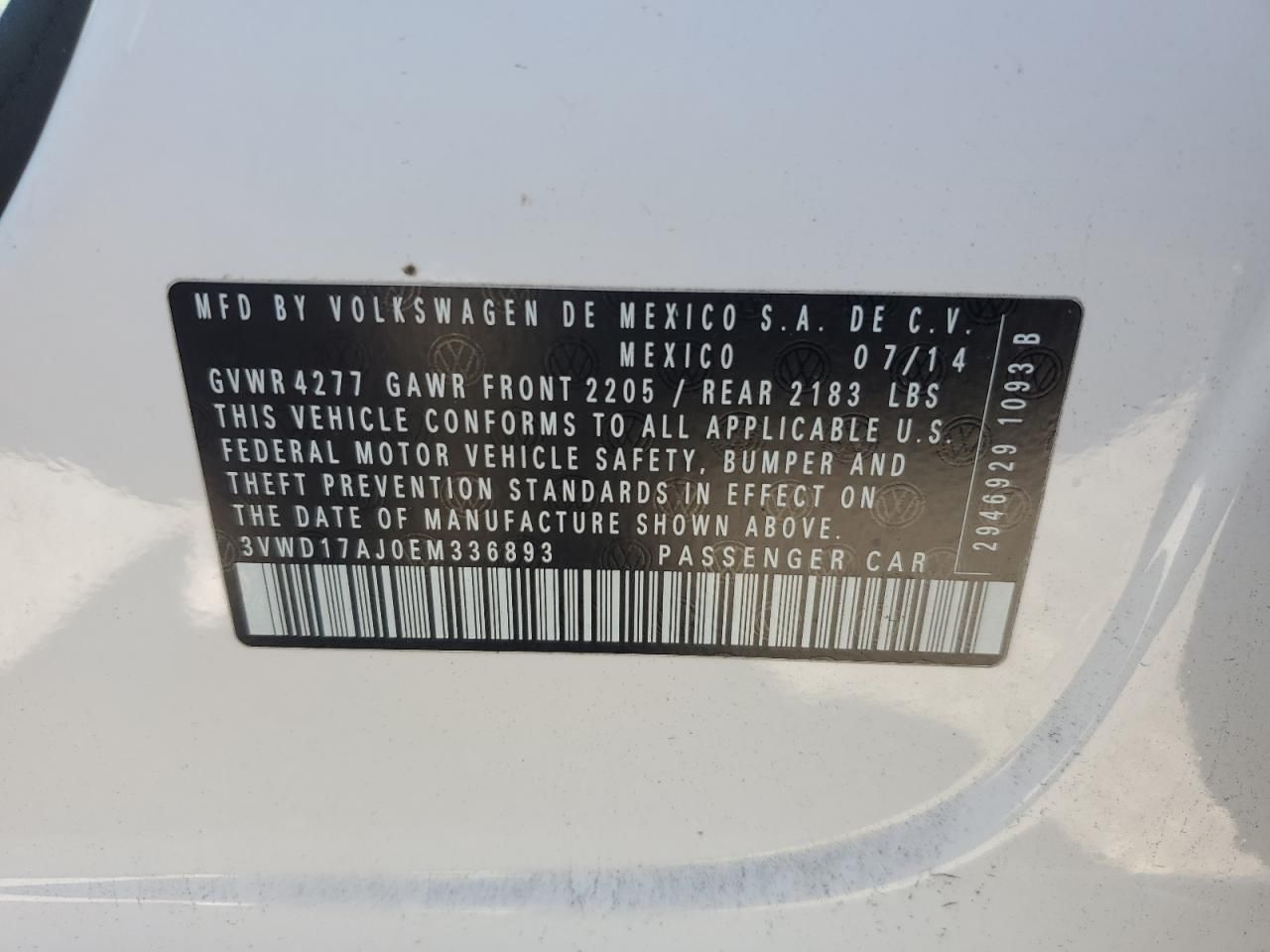 2014 Volkswagen Jetta se