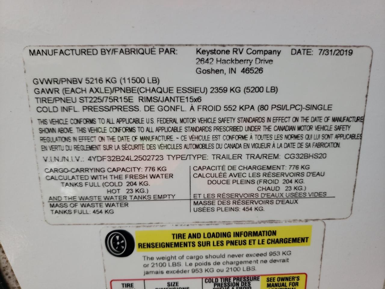 2020 Keystone Cougar Series M-32 b