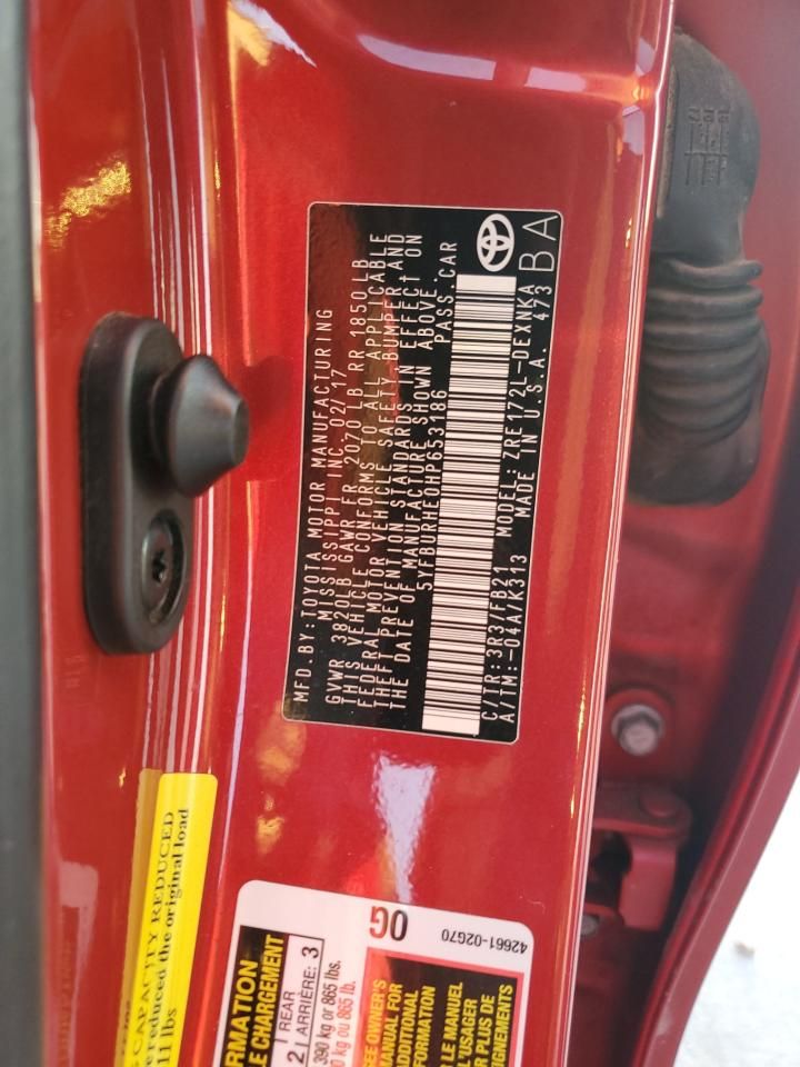 2017 Toyota Corolla le