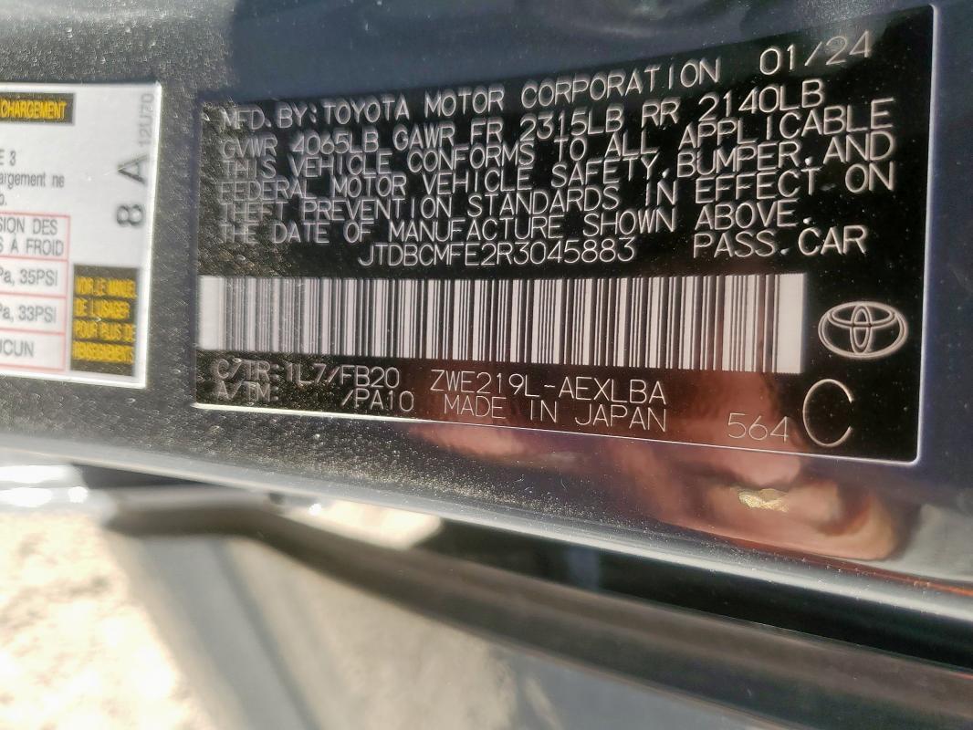 2024 Toyota Corolla le