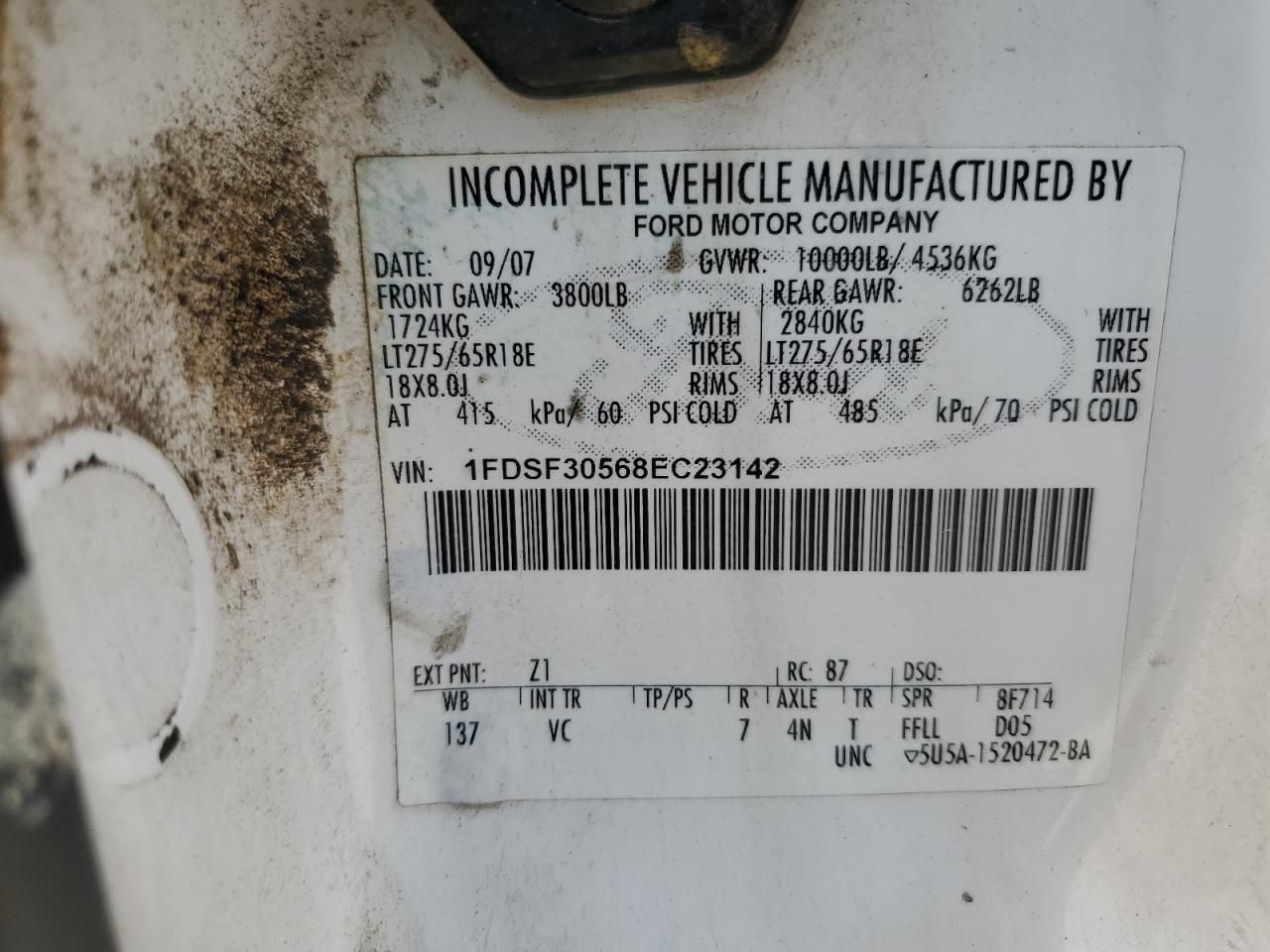 2008 Ford F350 SRW Super Duty