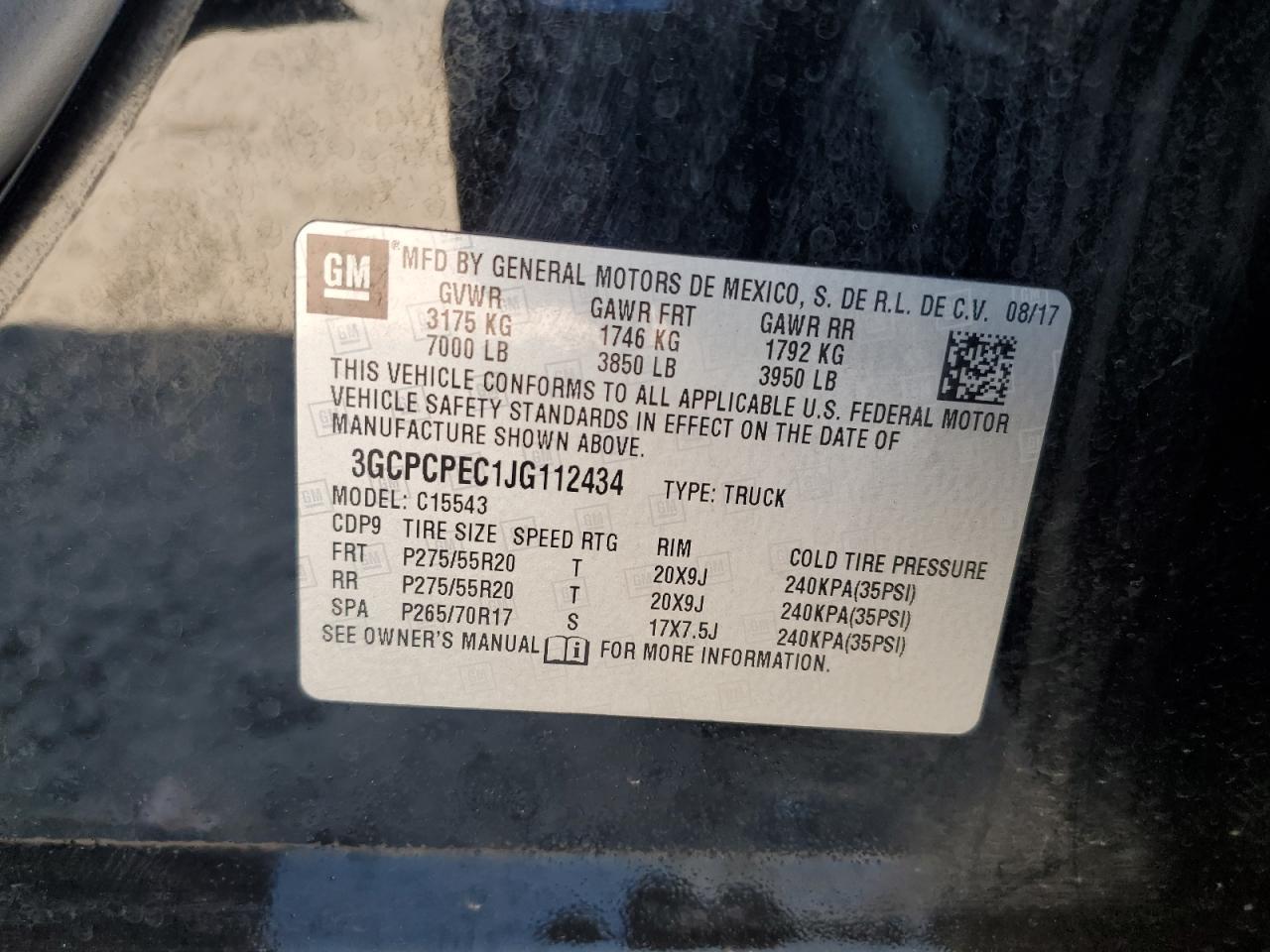 2018 Chev Rolet Silverado C1500 Custom