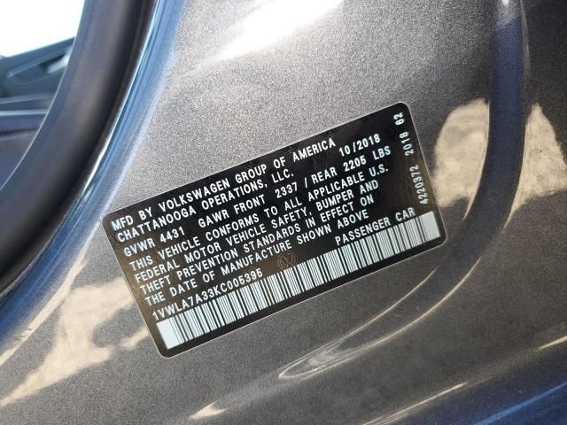 2019 Volkswagen Passat Wolfsburg