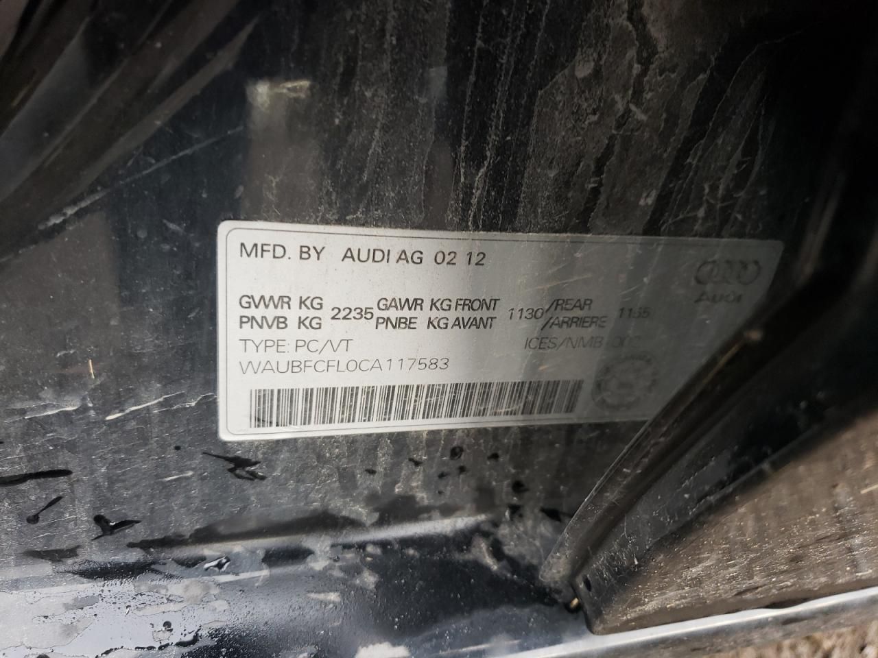 2012 Audi A4 Premium