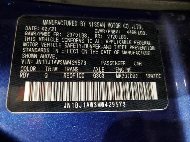 2021 Nissan Rogue Sport S