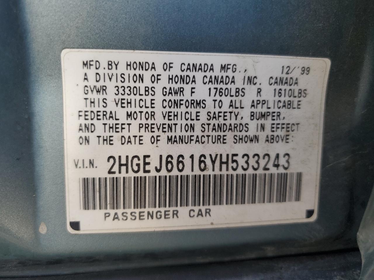 2000 Honda Civic Base