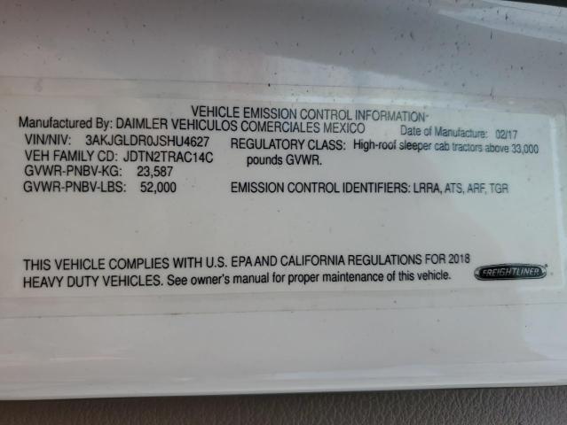 2018 Freigliner 2018 Freightliner Cascadia 125 Semi Truck