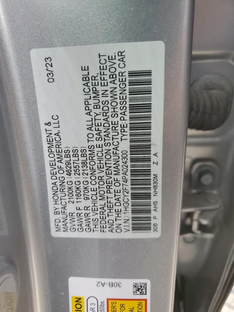 2023 Honda Accord Hybrid Sport-l