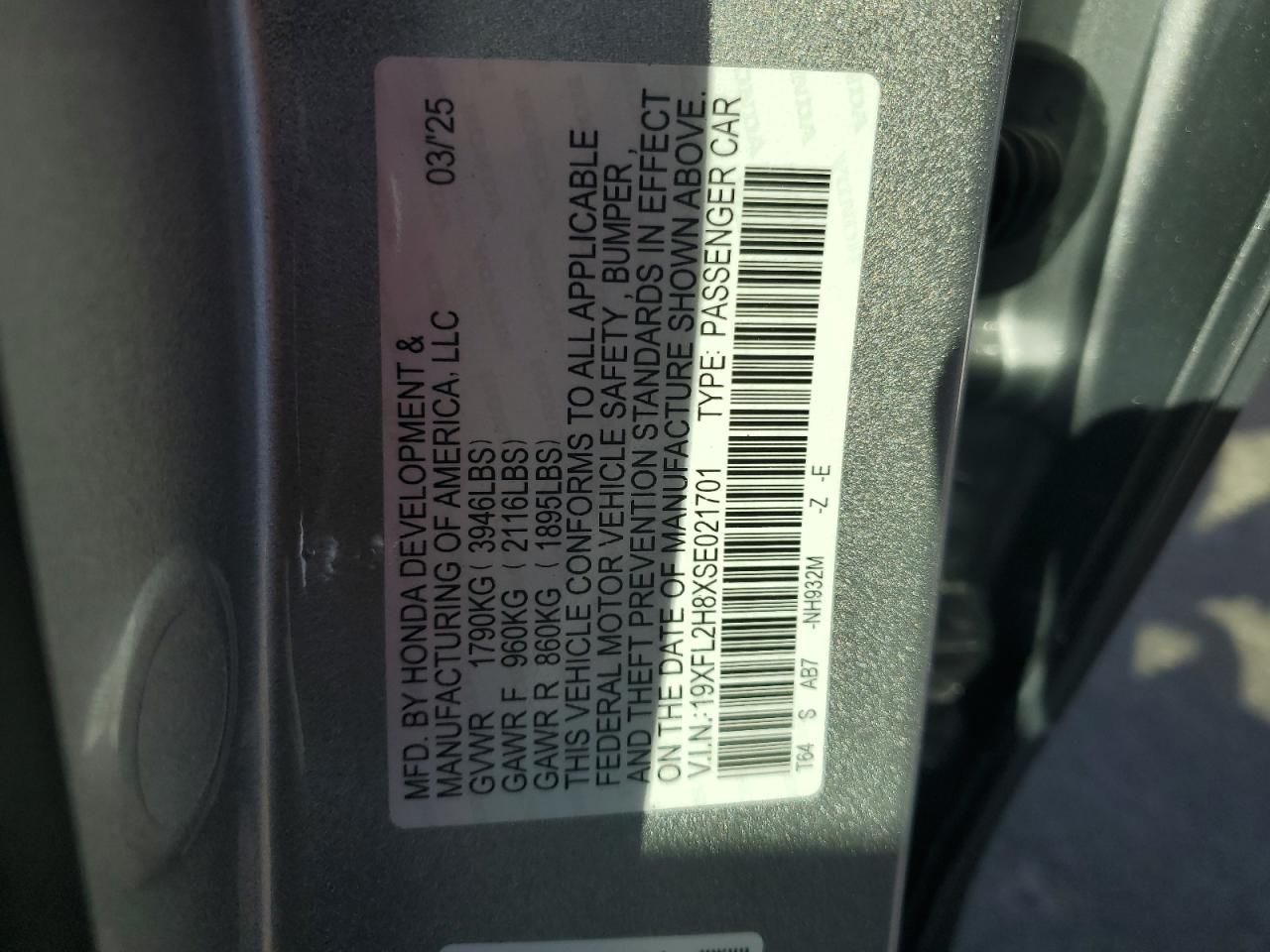 2025 Honda Civic Sport