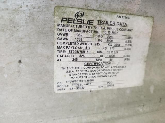 2007 Pelsue Podbel-007 Fiber Optic Splicing Trailer