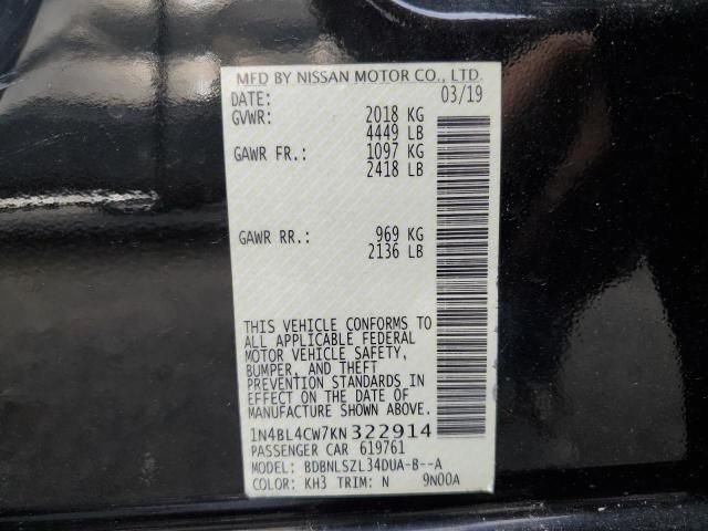 2019 Nissan Altima SR