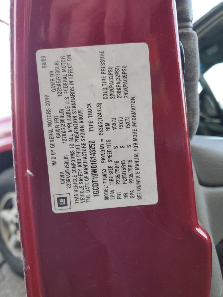 2001 Chevrolet S Truck S10