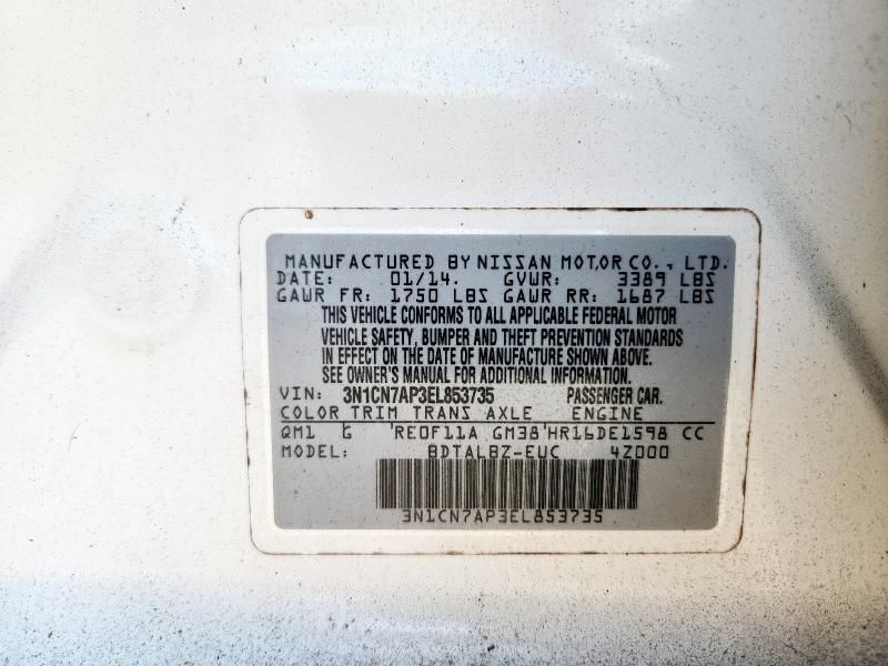 2014 Nissan Versa S
