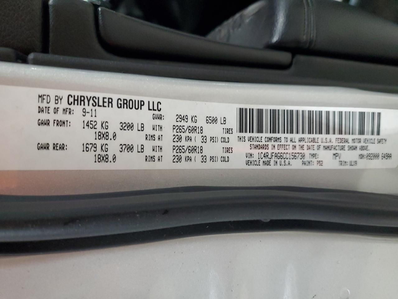 2012 Jeep Grand Cherokee Laredo