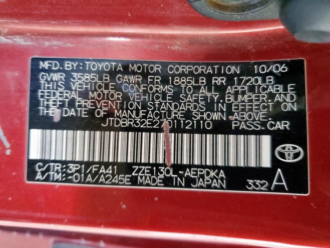 2007 Toyota Corolla CE