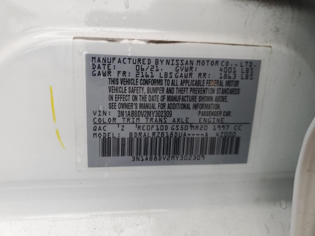 2021 Nissan Sentra sr