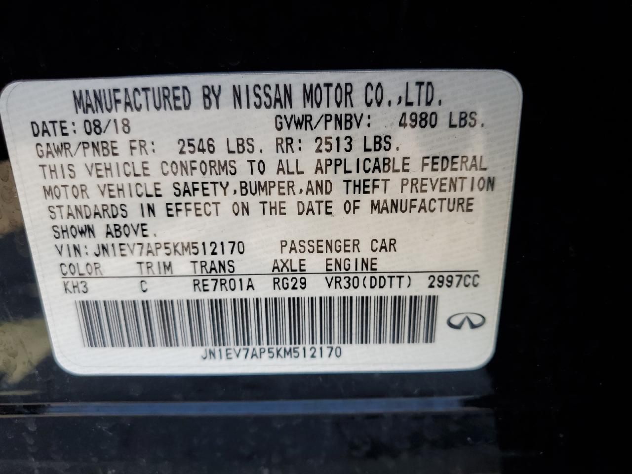 2019 Infiniti Q50 Luxe