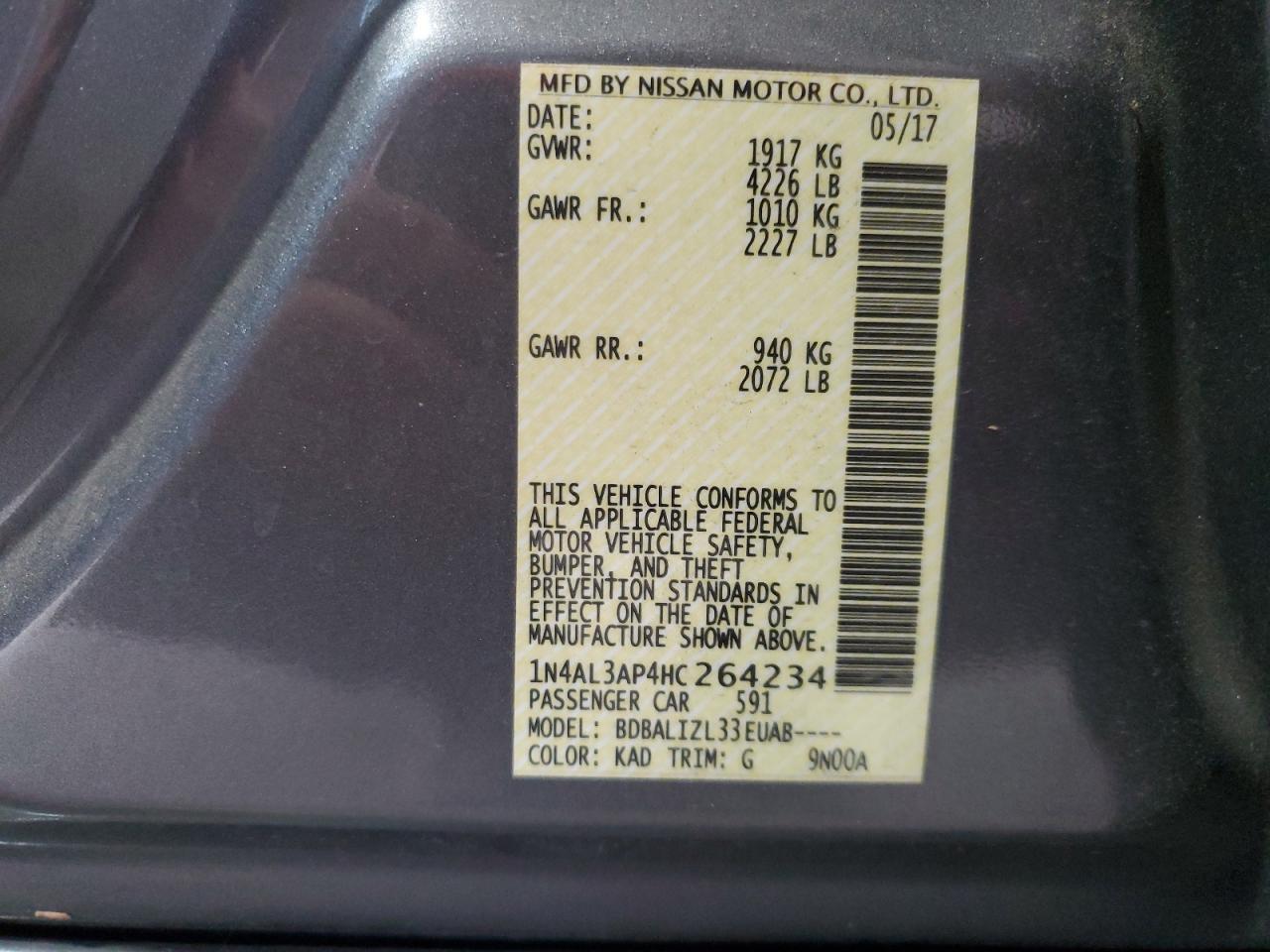 2017 Nissan Altima 2.5