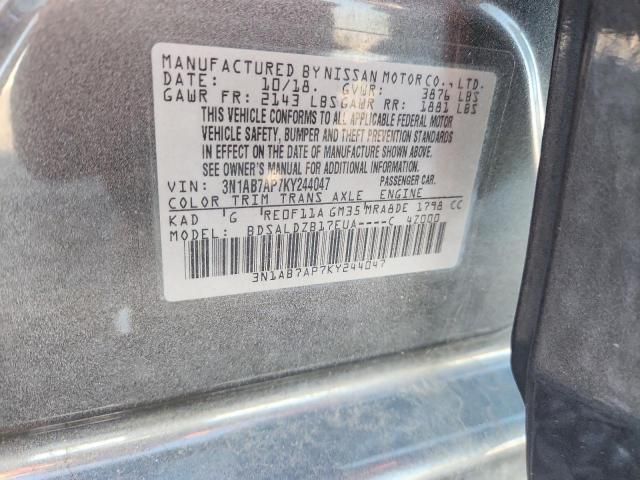 2019 Nissan Sentra s