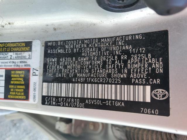 2012 Toyota Camry Base