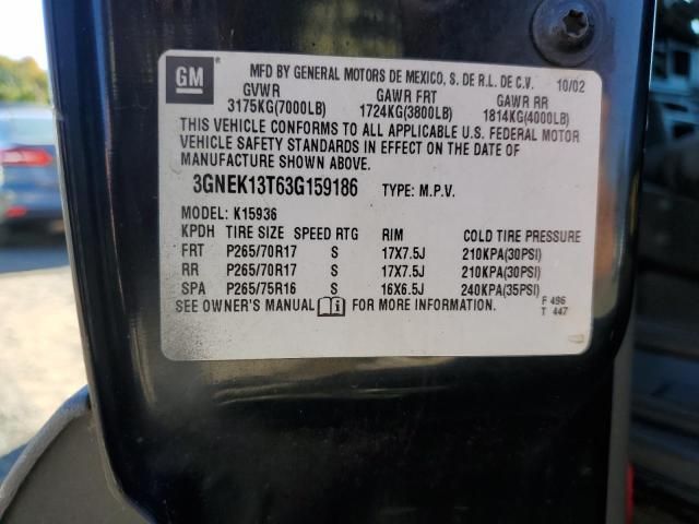 2003 Chev Rolet Avalanche K1500