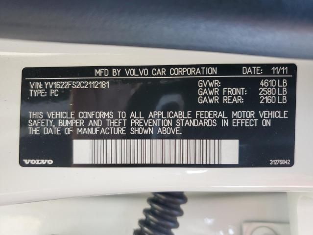 2012 Volvo S60 T5