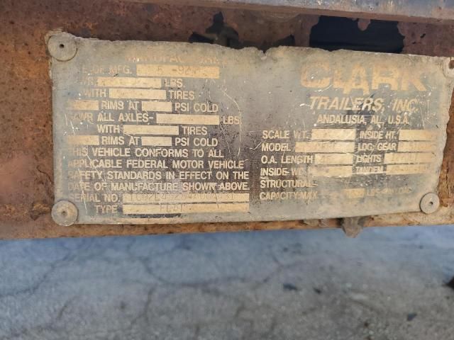 1992 Clark Flatbed Trailer