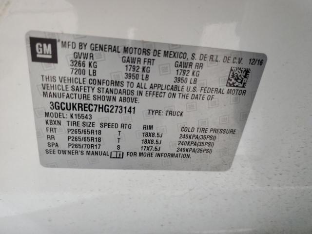 2017 Chevrolet Silverado K1500 lt