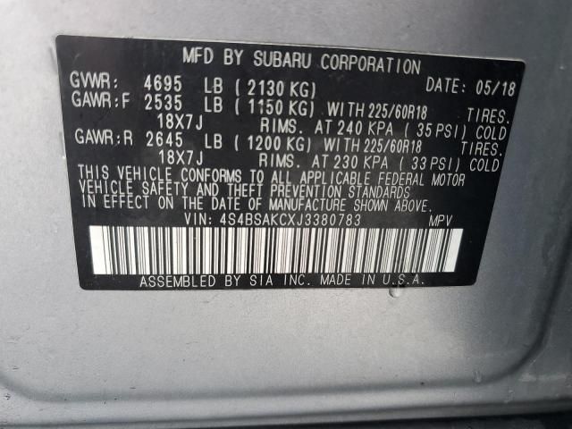 2018 Subaru Outback 2.5I Limited