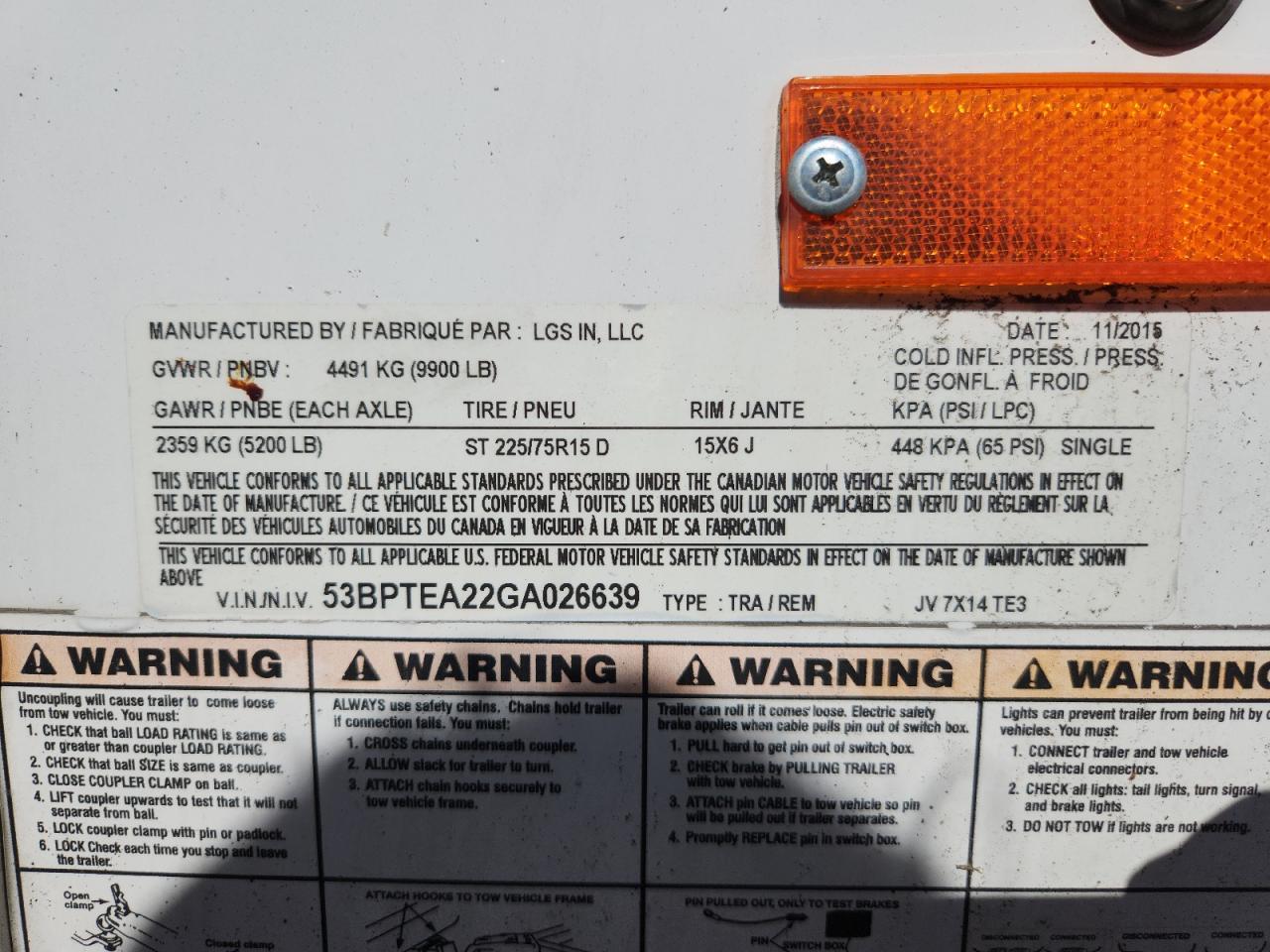 2016 Lg Sind Pace Enclosed Trailer