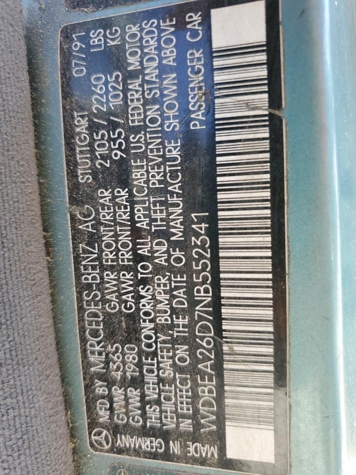 1992 Mercedes-Benz 300 e 2.6